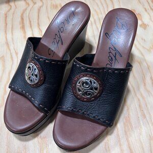 Brighton women's wedge sandals size 6.5M.